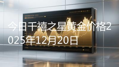 今日千禧之星黄金价格2025年12月20日