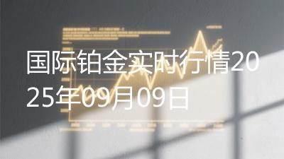 国际铂金实时行情2025年09月09日