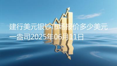 建行美元银钞市场报价多少美元一盎司2025年06月11日