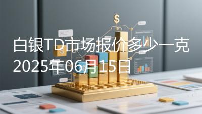白银TD市场报价多少一克2025年06月15日