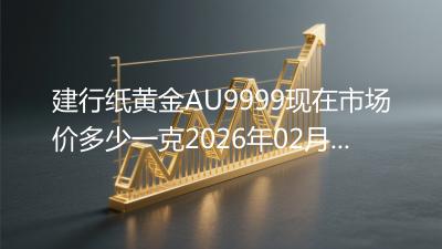 建行纸黄金AU9999现在市场价多少一克2026年02月10日