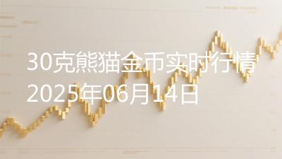 30克熊猫金币实时行情2025年06月14日