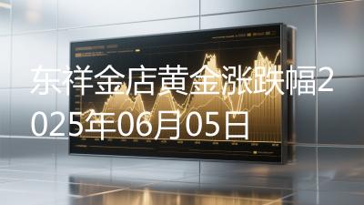 东祥金店黄金涨跌幅2025年06月05日