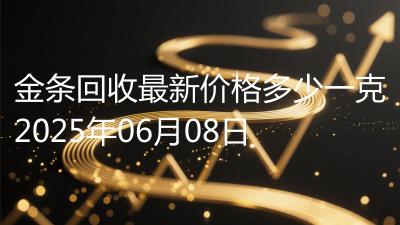 金条回收最新价格多少一克2025年06月08日