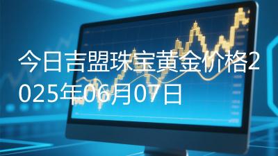 今日吉盟珠宝黄金价格2025年06月07日