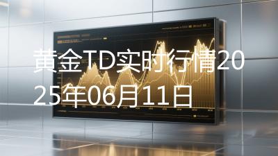 黄金TD实时行情2025年06月11日