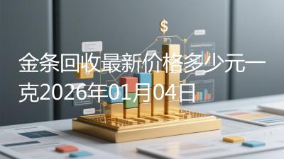 金条回收最新价格多少元一克2026年01月04日