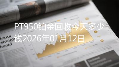 PT950铂金回收今天多少钱2026年01月12日