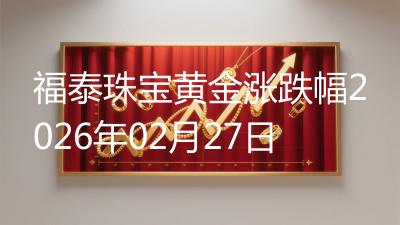 福泰珠宝黄金涨跌幅2026年02月27日