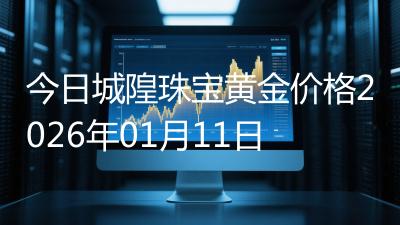今日城隍珠宝黄金价格2026年01月11日