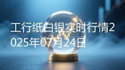 工行纸白银实时行情2025年07月24日