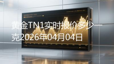 黄金TN1实时报价多少一克2026年04月04日