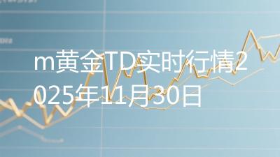 m黄金TD实时行情2025年11月30日
