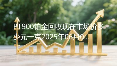 PT900铂金回收现在市场价多少元一克2025年06月06日