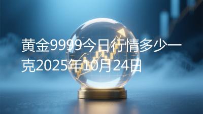 黄金9999今日行情多少一克2025年10月24日