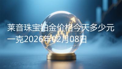 莱音珠宝铂金价格今天多少元一克2026年02月08日