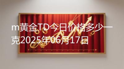 m黄金TD今日价格多少一克2025年06月17日