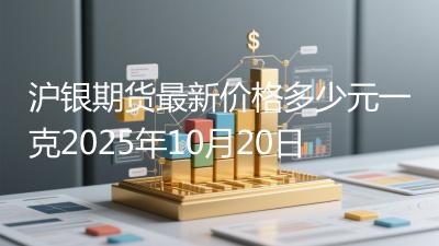 沪银期货最新价格多少元一克2025年10月20日