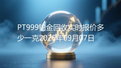 PT999铂金回收实时报价多少一克2025年09月07日