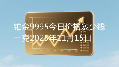 铂金9995今日价格多少钱一克2025年11月15日
