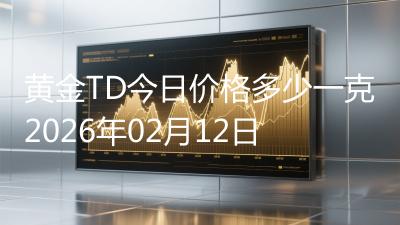 黄金TD今日价格多少一克2026年02月12日