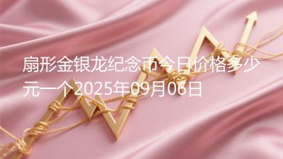 扇形金银龙纪念币今日价格多少元一个2025年09月06日