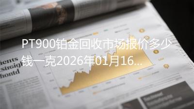 PT900铂金回收市场报价多少钱一克2026年01月16日