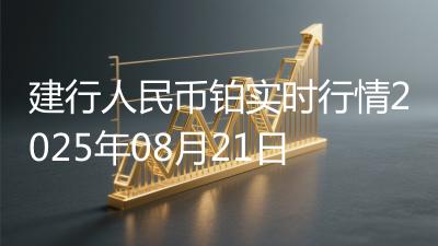建行人民币铂实时行情2025年08月21日