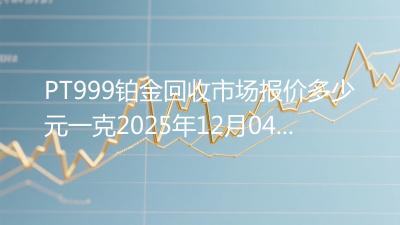 PT999铂金回收市场报价多少元一克2025年12月04日