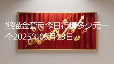 熊猫金套币今日行情多少元一个2025年06月13日