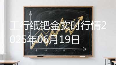 工行纸钯金实时行情2025年06月19日
