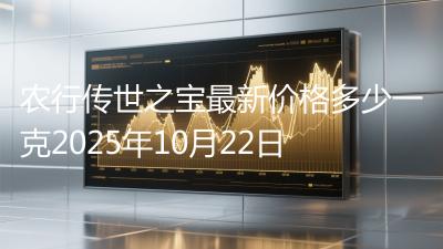 农行传世之宝最新价格多少一克2025年10月22日