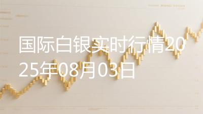 国际白银实时行情2025年08月03日