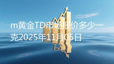 m黄金TD市场报价多少一克2025年11月05日