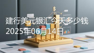 建行美元银汇今天多少钱2025年06月14日