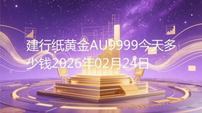 建行纸黄金AU9999今天多少钱2026年02月24日