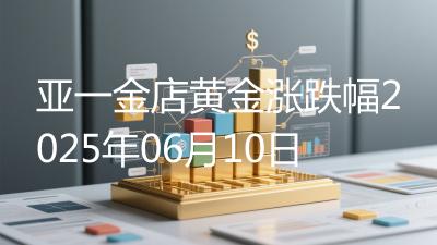 亚一金店黄金涨跌幅2025年06月10日