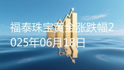福泰珠宝黄金涨跌幅2025年06月18日