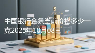 中国银行金条当前价格多少一克2025年10月08日