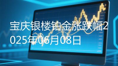宝庆银楼铂金涨跌幅2025年06月08日