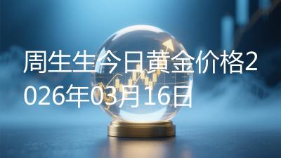 周生生今日黄金价格2026年03月16日