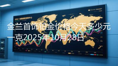 金兰首饰铂金价格今天多少元一克2025年10月28日