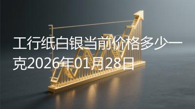 工行纸白银当前价格多少一克2026年01月28日