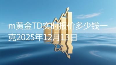 m黄金TD实时报价多少钱一克2025年12月13日