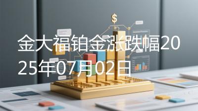 金大福铂金涨跌幅2025年07月02日