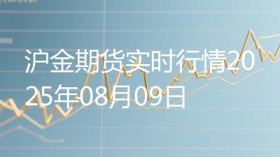 沪金期货实时行情2025年08月09日