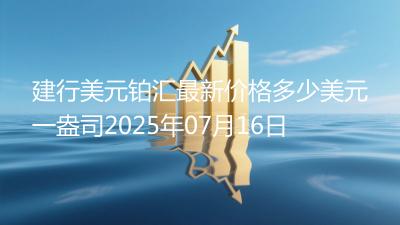 建行美元铂汇最新价格多少美元一盎司2025年07月16日