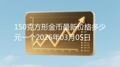 150克方形金币最新价格多少元一个2026年03月05日