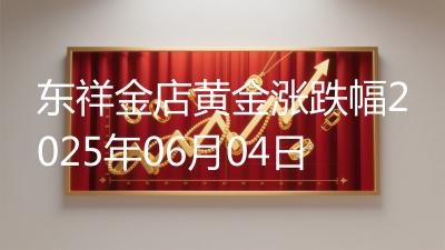 东祥金店黄金涨跌幅2025年06月04日