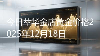 今日萃华金店黄金价格2025年12月18日